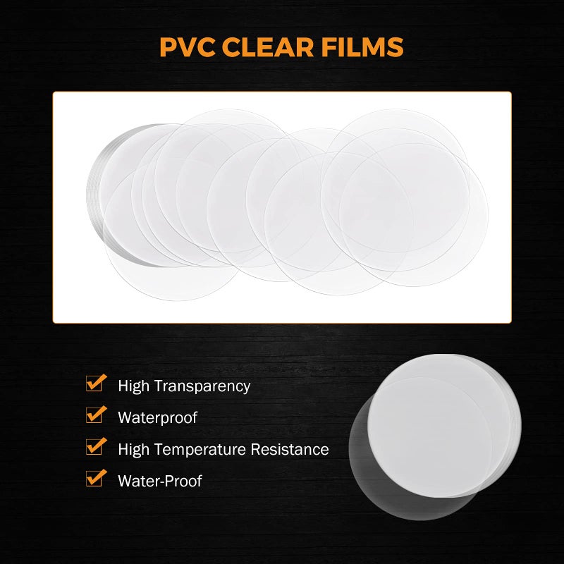 BEAMNOVA 500 Sets of Round Button Parts Supplies 37mm / 1.46 in (Approx. 1-1/2 inch) for Button Maker Machine DIY Pin Maker, Every Set Includes Tinplate Top, Plastic Clip Bottom & Plastic Film - Image 5